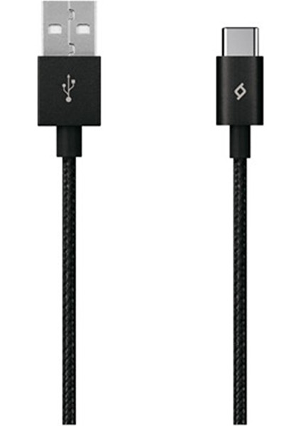 T-Tec Alumıcable Type-C Kablo Sıyah
