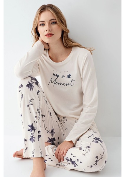 Arnetta 3411-S Kadın Uzun Kol Pijama Takım