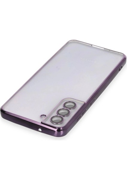 Bfs Samsung Galaxy S21 Fe Kılıf Razer Lensli Silikon - Mor modelleri