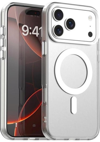 iPhone 17 Pro Max Magsafe Uyumlu Şeffaf Kılıf – Kamera Koruyuculu, Darbe Emici, Premium Kapak