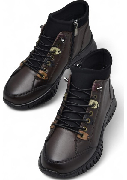 1988 Tam Ortopedik Siyah Hakiki Deri Kadın Bot Lastikli Fermuarlı Kışlık Anne Deri Bot fiyatları