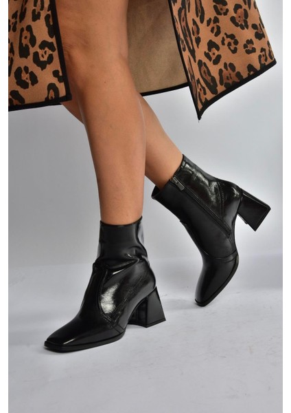 V848256460 Siyah Rustik Kalın Topuklu Kadın Ayakkabı fiyatları