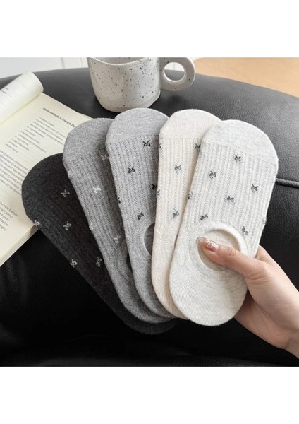 5' Çift Kadın Soft Renkli Görünmez Likralı ve Pamuklu Patik,babet Çorap indirimleri