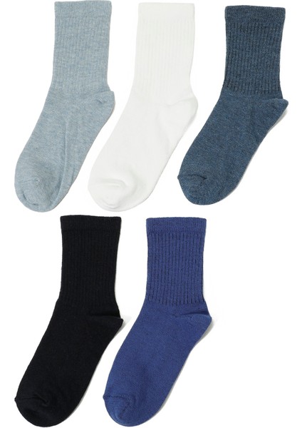 Basıc 5 Lı Skt-B 5pr Mavi Erkek Çocuk Soket Çorap