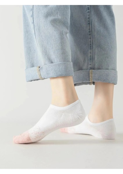 5' Çift Kadın Soft Renkli Görünmez Likralı ve Pamuklu Patik,babet Çorap indirimleri