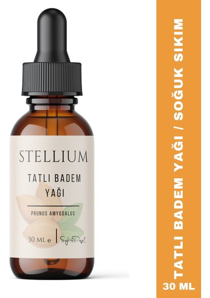 Tatlı Badem Yağı 30 ml Soğuk Sıkım (%100 Doğal)-Sweet Almond Oil