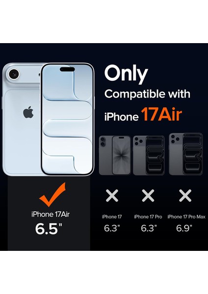 iPhone Air Şeffaf Kılıf Silikon / Cam Ekran Koruyucu Seti fiyatları