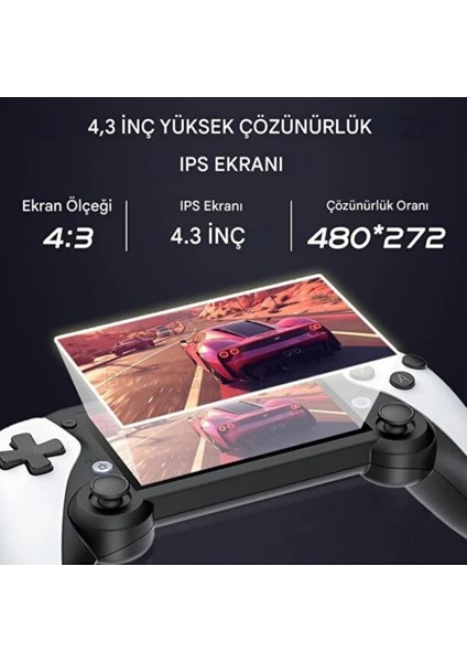 M25 Retro El Konsolu 4.3" Dokunmatik, 64GB, 10000+ Oyun, 3000MAH Batarya modelleri