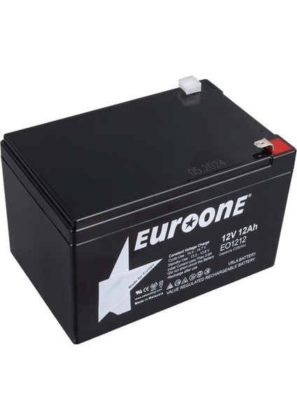 Euroone EO-1212 12 Volt - 12 Amper Akü (151 x 98 x 95 Mm)