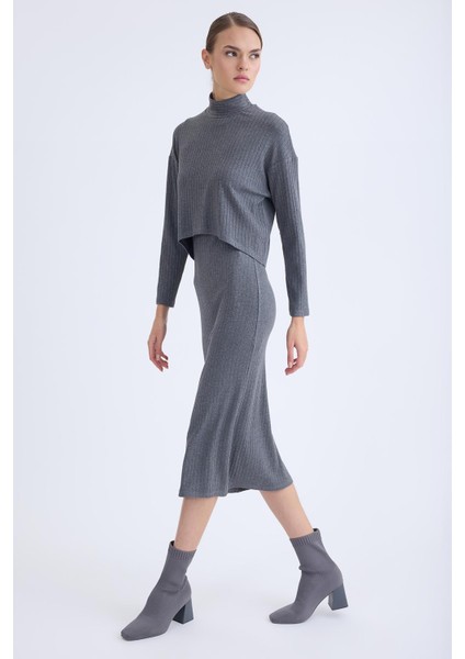 Balıkçı Yaka Uzun Elbise fırsatları