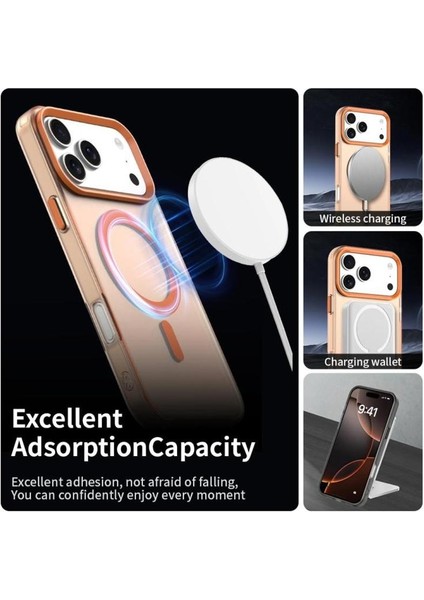 iPhone 17 Pro Max Magsafe Uyumlu Şeffaf Kılıf – Kamera Koruyuculu, Darbe Emici, Premium Kapak