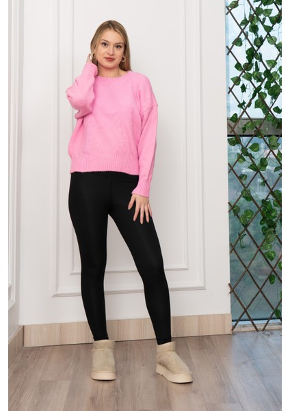 Yuvarlak Yaka Yumoş Triko Kazak 258181 modelleri