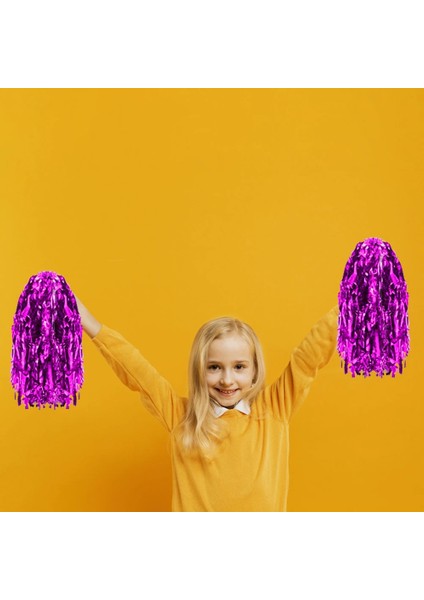 Pembe Metalize Gösteri Ponponu