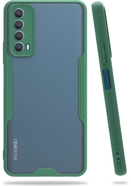 Bfs Huawei P Smart 2021 Kılıf Platin Silikon - Yeşil