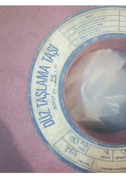 Çelik Taşlama Zımpara Taşı 60 Kum 250MM*25MM*76MM fiyatları