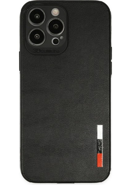 Bfs iPhone 13 Pro Max Kılıf Loop Deri Silikon - Siyah