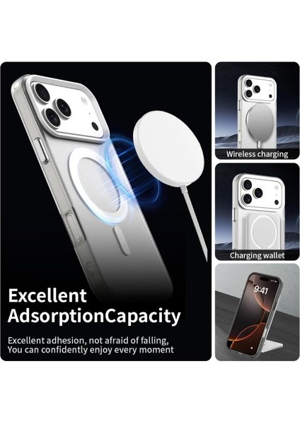 iPhone 17 Pro Max Magsafe Uyumlu Şeffaf Kılıf – Kamera Koruyuculu, Darbe Emici, Sararmaya Dayanıklı Premium Kapak