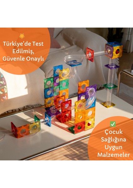 104 Parçalı Manyetik Parkur Seti