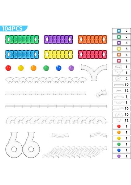 104 Parçalı Manyetik Parkur Seti fiyatları