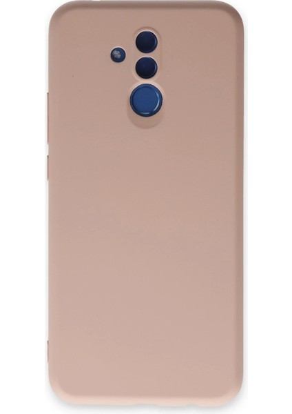 Bfs Huawei Mate 20 Lite Kılıf Nano Içi Kadife Silikon - Pudra