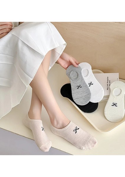 5' Çift Kadın Soft Renkli Görünmez Likralı ve Pamuklu Patik,babet Çorap fiyatları