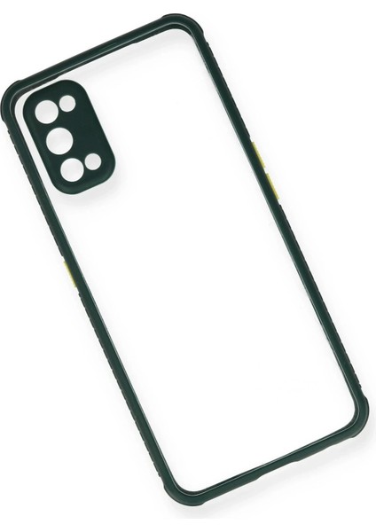 Bfs Realme 7 Pro Kılıf Miami Şeffaf Silikon - Koyu Yeşil modelleri