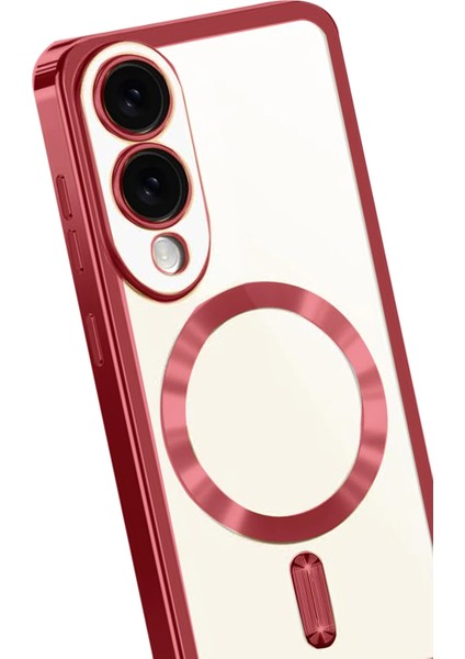 Samsung Galaxy S25 Edge Için Magsafe ile Uyumlu Kılıf Kamera Lensli Korumalı Şeffaf Silikon Kapak fiyatları