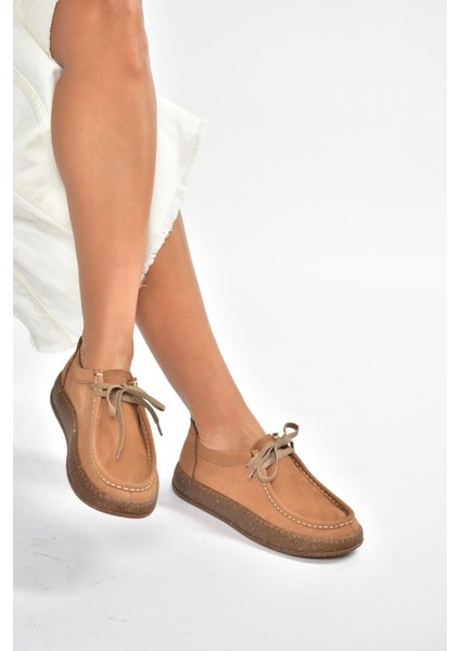 V999646401 Taba Hakiki Deri Nubuk Kadın Ayakkabı modelleri