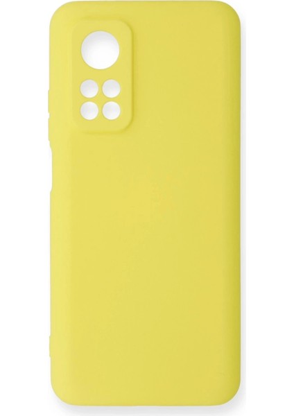 Bfs Xiaomi Mi 10T Kılıf Nano Içi Kadife Silikon - Sarı