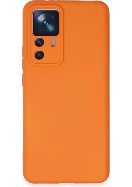 Bfs Xiaomi Mi 12T Pro Kılıf Nano Içi Kadife Silikon - Turuncu