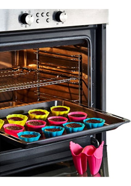Silikon 6'lı Cup Cake Kalıbı - Asorti fiyatları