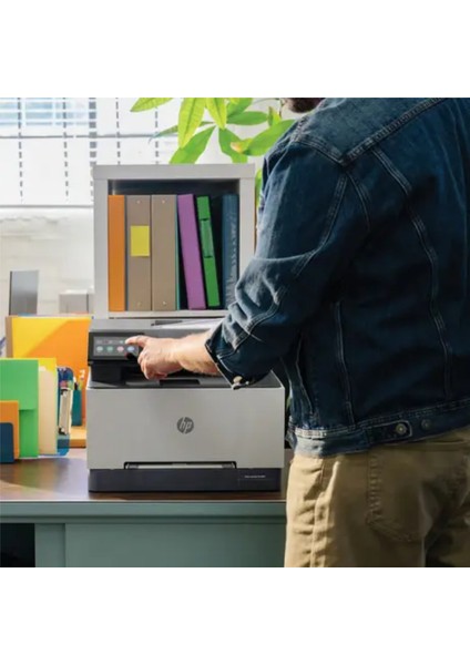 Hp Color Laserjet Pro Wi-Fi + Tarayıcı + Fotokopi + Faks Renkli Çok Fonksiyonlu 499M8A 3303FDWLAZER Yazıcı+ 1 Pk. A4 Hediye