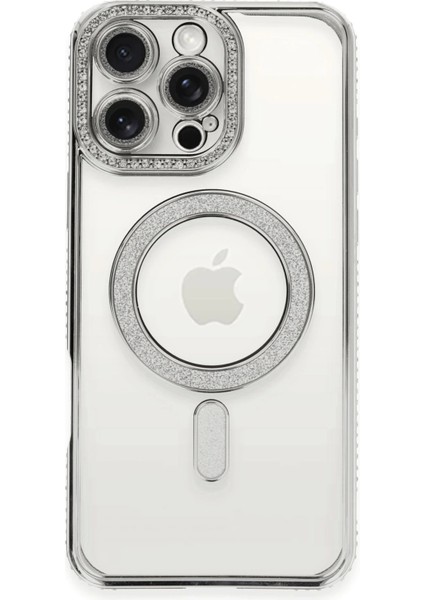 Bfs iPhone 16 Pro Kılıf Joke Simli Magneticsafe Kılıf - Gümüş fiyatları