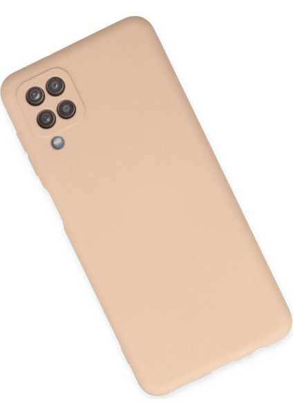 Bfs Samsung Galaxy A12 Kılıf Nano Içi Kadife Silikon - Pudra modelleri