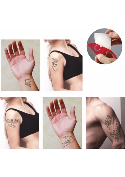 Ibre Hız Desenleri Hint Kınası ile Geçici Dövme Yapma Seti fiyatları
