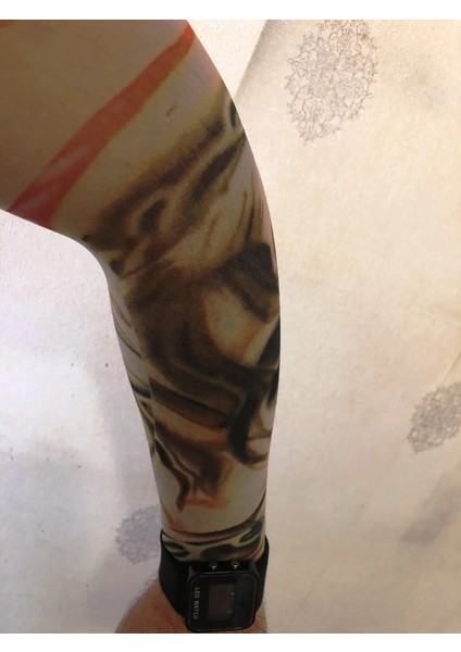 Çift Kol Giyilebilir Dövme Girdap Desenler Tattoo Sleeve