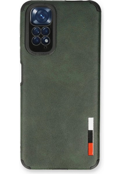 Bfs Xiaomi Redmi Note 11 Kılıf Loop Deri Silikon - Yeşil