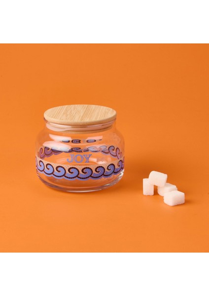 Blue Mosaiq Joy Kapaklı Cam Kavanoz - Renkli - 430 ml fiyatları