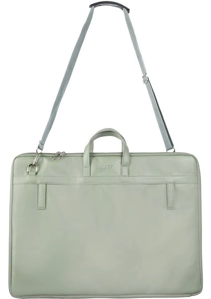 Deri Proje Resim Çantası 40X55 Cm. Pastel Mint Yeşili