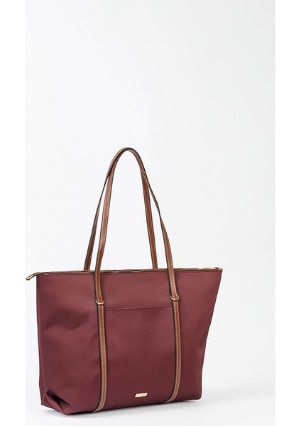 Büyük Boy Geniş Hacimli Cep Detaylı Tote Kadın Omuz Çantası