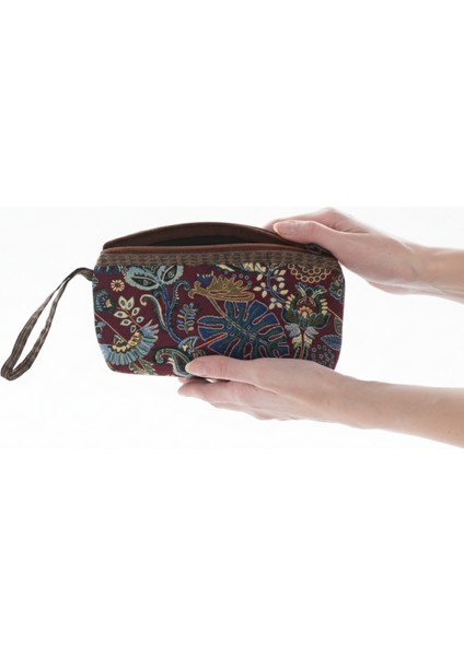 Iran Işi El Yapımı Etnik Desenli Fermuarlı Orta Boy Cüzdan fiyatları