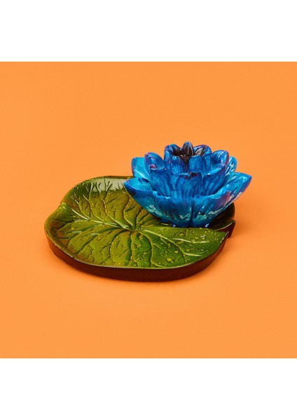 Deco Lotus Dekoratif Tabak - Mavi - 12 cm fiyatları