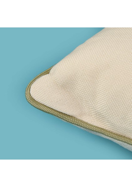 Soft Green Culture Nakışlı Kırlent - Ekru - 30X50 cm modelleri