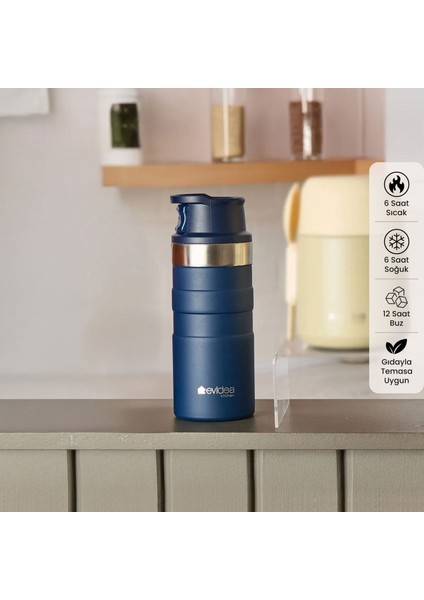 Kitchen Bireysel Termos - Lacivert - 350 ml