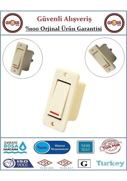 Bakalit Tekli Anahtar - Aç Kapa