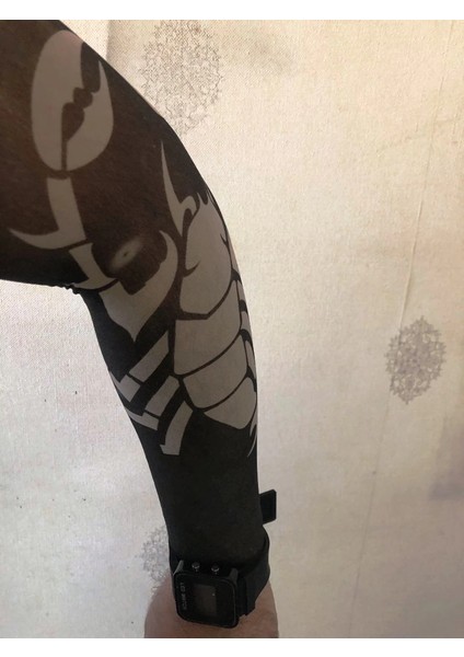 Çift Kol Giyilebilir Dövme Akrep Desenler Tattoo Sleeve