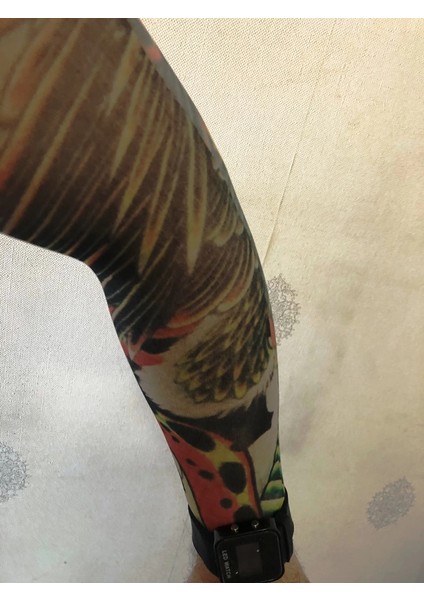 Çift Kol Giyilebilir Dövme Kartal Desenler Tattoo Sleeve