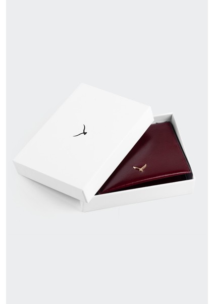 Hakiki Deri, El Yapımı, Kadın Kartlık, 4 Kart Yuvalı, 5501 Bordo modelleri