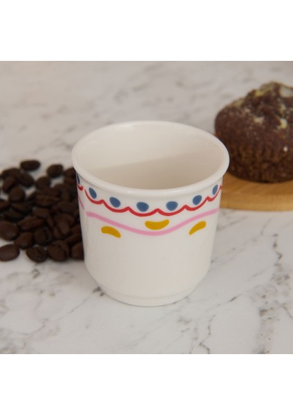 Kitchen Magique Espresso Fincanı - Renkli - 80 ml