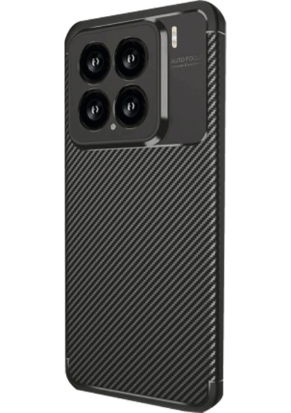 Bfs Xiaomi Mi 15 Kılıf Auto Focus Karbon Kapak - Siyah
